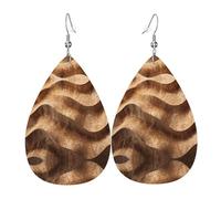 Orecchini Da Donna Pelle Sintetica Cork Grain Texture Pattern Orecchino Design Di Fascia Alta Per For Women Girls Per Le Donne Ragazze