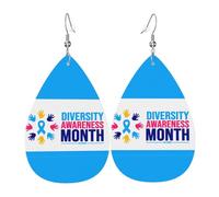 Orecchini Da Donna Pelle Sintetica Diversity Awareness Month Orecchino Accessories Per Every Outfit For Women Girls
