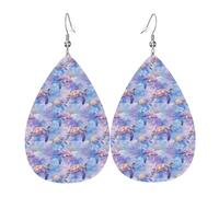 Orecchini Da Donna Pelle Sintetica Dream Color Turtle Print Lacrima Orecchini In Pelle A Forma Di Lacrima Per Every Outfit Adatti Per L'Uso Quotidiano