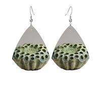 Orecchini Da Donna Pelle Sintetica Extra Large Lotus Seed Pattern Design Di Fascia Alta Gioielli Accessories Per Feste E Appuntamenti Every Outfit