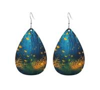 Orecchini Da Donna Pelle Sintetica Firefly Forests Lacrima Orecchino Accessories Per Adatti Per L'Uso Quotidiano Le Donne Ragazze