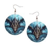 Orecchini Da Donna Pelle Sintetica Flying Dragon Design Di Fascia Alta Teardrop Leather Dangle Earrings Accessories Per Le Donne Ragazze For Women Girls