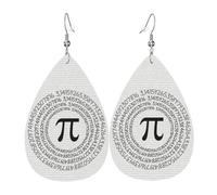 Orecchini Da Donna Pelle Sintetica Funny Mathematical Happy Pi Day Lacrima Gioielli Leggeri E Lussuosi Per Feste E Appuntamenti Per Le Donne Ragazze