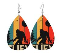 Orecchini Da Donna Pelle Sintetica Giant Foot Monsters Sasquatch Monsters Orecchino Design Di Fascia Alta Per Every Outfit Adatti Per L'Uso Quotidiano