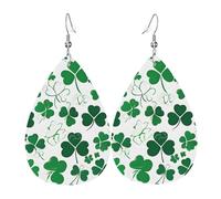 Orecchini Da Donna Pelle Sintetica Happy St Patrick'S Day Printed Design Di Fascia Alta Gioielli Per Per Feste E Appuntamenti For Women Girls