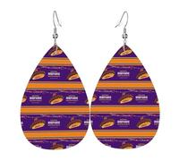 Orecchini Da Donna Pelle Sintetica Hispanic Heritage Month Latin American 2026 Teardrop Leather Dangle Earrings Accessories Per Decorazione Per Abbigliamento Every Outfit