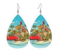Orecchini Da Donna Pelle Sintetica Island Of Cuba Design Di Fascia Alta Orecchino Per Per Feste E Appuntamenti Per Le Donne Ragazze