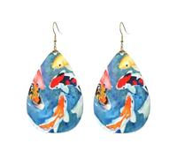 Orecchini Da Donna Pelle Sintetica Japanese Koi Carp Fish Gioielli Accessories Per Per Feste E Appuntamenti Every Outfit