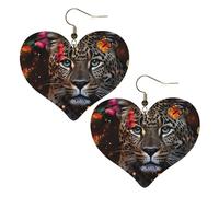 Orecchini Da Donna Pelle Sintetica Leopard And Butterfly Lacrima Gioielli Leggeri E Lussuosi Per Le Donne Ragazze Decorazione Per Abbigliamento
