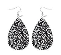 Orecchini Da Donna Pelle Sintetica Leopard Skin Animal Print Black Spots Accessories Gioielli Per Adatti Per L'Uso Quotidiano Every Outfit