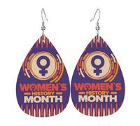 Orecchini Da Donna Pelle Sintetica March Is History Month Orecchini In Pelle A Forma Di Lacrima Lacrima Per Every Outfit Per Feste E Appuntamenti