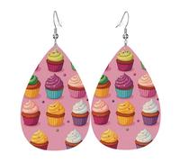 Orecchini Da Donna Pelle Sintetica Multicolor Cupcakes Jewelry Gioielli Accessories Per For Women Girls Le Donne Ragazze