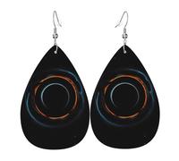 Orecchini Da Donna Pelle Sintetica Mysterious Cosmic Black Holes Printed Orecchino Lacrima Per Adatti Per L'Uso Quotidiano Decorazione Per Abbigliamento