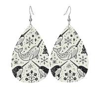 Orecchini Da Donna Pelle Sintetica Narwhals Marry Christmas Jewelry Gioielli Per Every Outfit Decorazione Per Abbigliamento