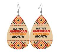 Orecchini Da Donna Pelle Sintetica Native American And Heritage Leggeri E Lussuosi Orecchini In Pelle A Forma Di Lacrima Design Di Fascia Alta Per Adatti Per L'Uso Quotidiano For Women Girls