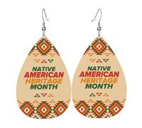 Orecchini Da Donna Pelle Sintetica Native American And Heritage Month Jewelry Gioielli Design Di Fascia Alta Per For Women Girls Per Feste E Appuntamenti