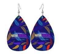 Orecchini Da Donna Pelle Sintetica Native American And Heritage Month Lacrima Teardrop Leather Dangle Earrings Accessories Per Feste E Appuntamenti Decorazione Per Abbigliamento
