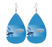 Orecchini Da Donna Pelle Sintetica November Is Prostate Cancers Awareness Month Blue Ribbon Gioielli Lacrima Per For Women Girls Per Le Donne Ragazze