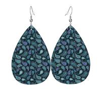 Orecchini Da Donna Pelle Sintetica Pai-Sley Pattern Navy Blue Simple Jewelry Gioielli Lacrima Per Every Outfit Adatti Per L'Uso Quotidiano