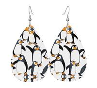 Orecchini Da Donna Pelle Sintetica Penguin Dabbing Pattern Orecchino Accessories Per Decorazione Per Abbigliamento Every Outfit