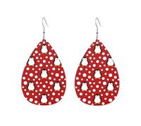 Orecchini Da Donna Pelle Sintetica Penguin With Red Snow Dot Leggeri E Lussuosi Gioielli Accessories Per Every Outfit Adatti Per L'Uso Quotidiano