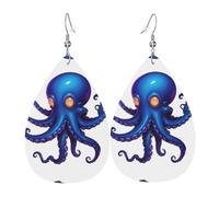 Orecchini Da Donna Pelle Sintetica Pixel Octopus Pattern Leggeri E Lussuosi Orecchino Accessories Per Feste E Appuntamenti Every Outfit