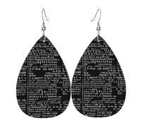 Orecchini Da Donna Pelle Sintetica (Programmer Programming Code) Orecchini In Pelle A Forma Di Lacrima Design Di Fascia Alta Per Decorazione Per Abbigliamento For Women Girls