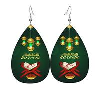 Orecchini Da Donna Pelle Sintetica Ramadan Blessing Lacrima Orecchini In Pelle A Forma Di Lacrima Accessories Per Adatti Per L'Uso Quotidiano Per Le Donne Ragazze