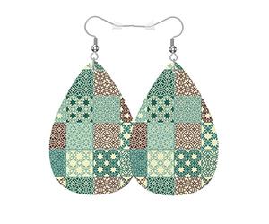 Orecchini Da Donna Pelle Sintetica Simple Geometry Jewelry Gioielli Per Adatti Per L'Uso Quotidiano Per Feste E Appuntamenti