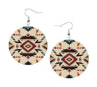 Orecchini Da Donna Pelle Sintetica Southwest Native American Indiana Aztec Orecchini In Pelle A Forma Di Lacrima Jewelry Per For Women Girls Every Outfit