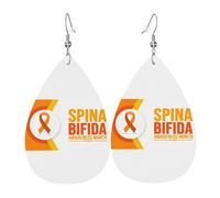 Orecchini Da Donna Pelle Sintetica Spina Bifida Awareness Month Orecchino Accessories Per Adatti Per L'Uso Quotidiano Per Feste E Appuntamenti