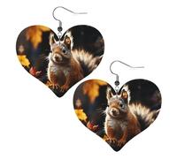Orecchini Da Donna Pelle Sintetica Squirrel In The Woods Accessories Orecchini In Pelle A Forma Di Lacrima Design Di Fascia Alta Per For Women Girls Per Feste E Appuntamenti