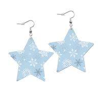 Orecchini Da Donna Pelle Sintetica Star Christmas Snowflake Leggeri E Lussuosi Orecchini In Pelle A Forma Di Lacrima Jewelry Per For Women Girls Every Outfit