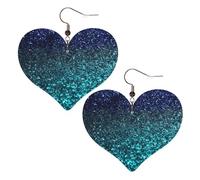 Orecchini Da Donna Pelle Sintetica Teal Glitter Leggeri E Lussuosi Teardrop Leather Dangle Earrings Lacrima Per Every Outfit For Women Girls