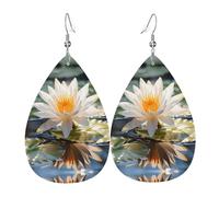 Orecchini Da Donna Pelle Sintetica Thailand'S National Flower Pattern Design Di Fascia Alta Gioielli Accessories Per For Women Girls Adatti Per L'Uso Quotidiano