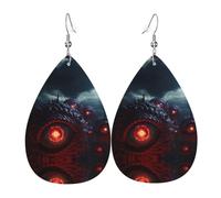 Orecchini Da Donna Pelle Sintetica The Devil'S Eye. Pattern Lacrima Gioielli Accessories Per Le Donne Ragazze Decorazione Per Abbigliamento