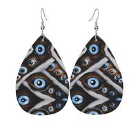 Orecchini Da Donna Pelle Sintetica The Evil Eye Looked Pattern Orecchino Lacrima Per Per Feste E Appuntamenti For Women Girls