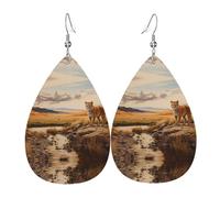Orecchini Da Donna Pelle Sintetica The Tiger Is Strong. Pattern Jewelry Gioielli Accessories Per Feste E Appuntamenti Per Le Donne Ragazze