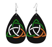 Orecchini Da Donna Pelle Sintetica Trinity Knot Gioielli Leggeri E Lussuosi Per Per Feste E Appuntamenti Per Le Donne Ragazze