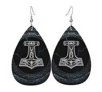 Orecchini Da Donna Pelle Sintetica Vikings Norse Mythology Orecchino Jewelry Per Decorazione Per Abbigliamento For Women Girls
