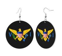 Orecchini Da Donna Pelle Sintetica Virgin Islands Flag Leggeri E Lussuosi Orecchini In Pelle A Forma Di Lacrima Per Per Feste E Appuntamenti Every Outfit