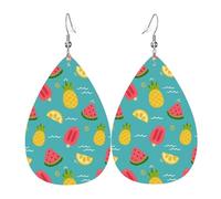 Orecchini Da Donna Pelle Sintetica Watermelon Pineapple Pattern_94215879 Jewelry Orecchini In Pelle A Forma Di Lacrima Lacrima Per Feste E Appuntamenti Every Outfit