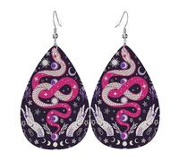 Orecchini Da Donna Pelle Sintetica Witch Aesthetic Snake Orecchini In Pelle A Forma Di Lacrima Accessories Per Every Outfit For Women Girls