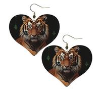 Orecchini Da Donna Pelle Sintetica With Tiger And Paws Accessories Teardrop Leather Dangle Earrings Leggeri E Lussuosi Per Adatti Per L'Uso Quotidiano Per Feste E Appuntamenti