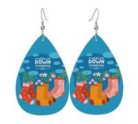 Orecchini Da Donna Pelle Sintetica World Downward Syndrome Awareness Day Teardrop Leather Dangle Earrings Lacrima Per Per Feste E Appuntamenti Decorazione Per Abbigliamento