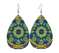 Orecchini Da Donna Pelle Sintetica Ying And Yang Totem Printed Gioielli Leggeri E Lussuosi Per Per Feste E Appuntamenti Per Le Donne Ragazze