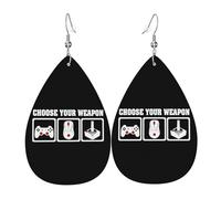 Orecchini Da Donna Pelle Sintetica Your Arms Gaming Video Game Orecchini In Pelle A Forma Di Lacrima Leggeri E Lussuosi Per Per Feste E Appuntamenti Per Le Donne Ragazze