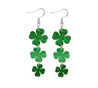 Orecchini da donna per il giorno di San Patrizio Orecchini a forma di trifoglio irlandese, orecchini fortunati, leggeri, cappello verde, trifoglio, ferro di cavallo, orecchini a goccia arcobaleno in