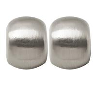 Orecchini da donna quadrati in argento Sterling 925 con finitura opaca, forma moderna a cuscino per orecchie sensibili, metallo, senza pietre preziose