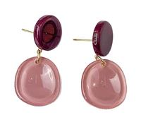 Orecchini da donna rosa irregolari con nappa, orecchini semplici, eleganti nappe, alla moda e personalizzati, gioielli da indossare tutti i giorni